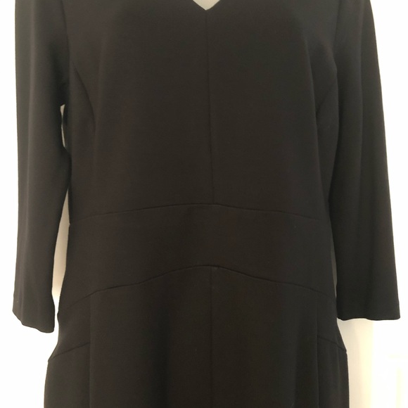 Ann Taylor black ponte sheath dress - Picture 4 of 6